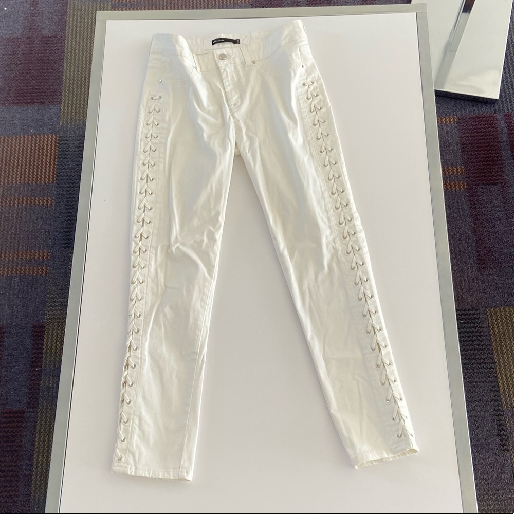 White Karen Millen Skinny Jeans High Waisted White